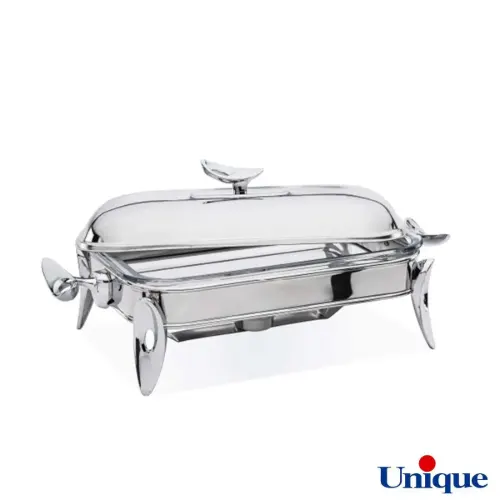 سوفله مستطیل متوسط قایقی نقره ای یونیک UN-3848