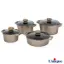 سرویس قابلمه گرانیتی 8 پارچه یونیک مدل دیاموند بژ UN-8503