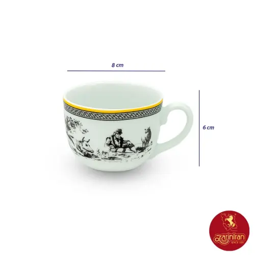 فنجان چای خوری ویلیج چینی زرین 