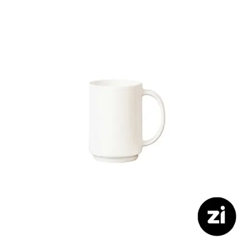 فنجان شیر شکلات چینی زرین Zi فرم اس سفید 140