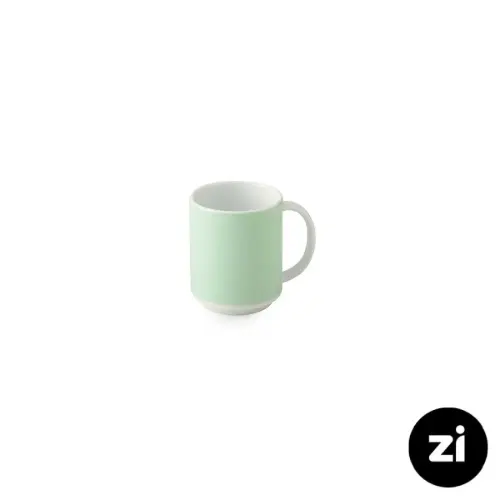 فنجان شیر شکلات چینی زرین Zi فرم اس پاستل سبز 140