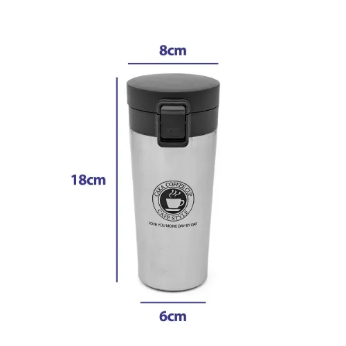 تراول ماگ قفلی 380 میلی لیتر متالیک Vacuum Insulation Cup کد 90