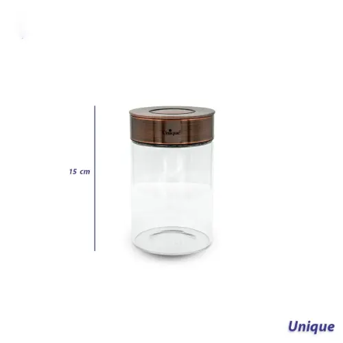 بانکه شیشه ای درب مسی یونیک کد UN-1712