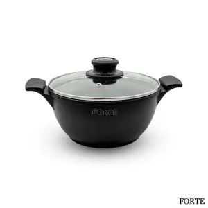 قابلمه گرانیتی فورته مدل اسکار پلاس سایز 20 مشکی