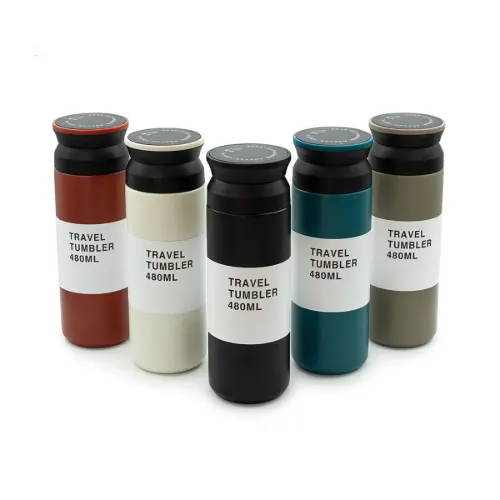 فلاسک قلمی Travel Tumbler Fashion درجه دار 480 میلی لیتر