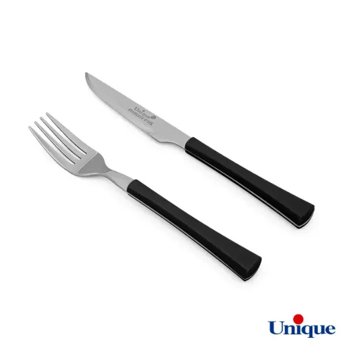 کارد و چنگال UN-5855A یونیک مشکی
