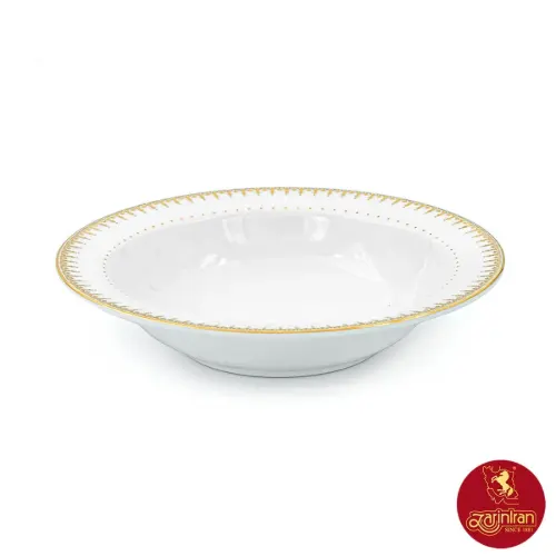 سالادخوری بزرگ چینی زرین ایتالیا اف طرح سپیدار سایز 25