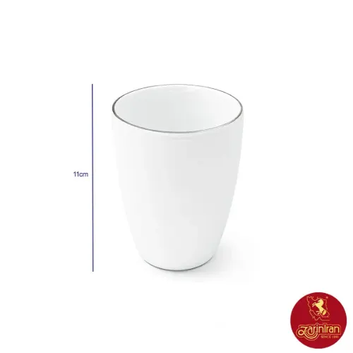 لیوان بدون دسته چینی زرین کواترو طرح سمن ۲۸۰ سی سی