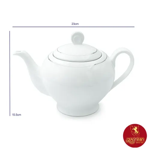 قوری چینی زرین ایتالیا اف طرح سمن سایز 8