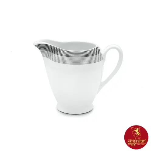 سرویس چای خوری چینی زرین ایتالیا اف 17 پارچه سیلور لاینر
