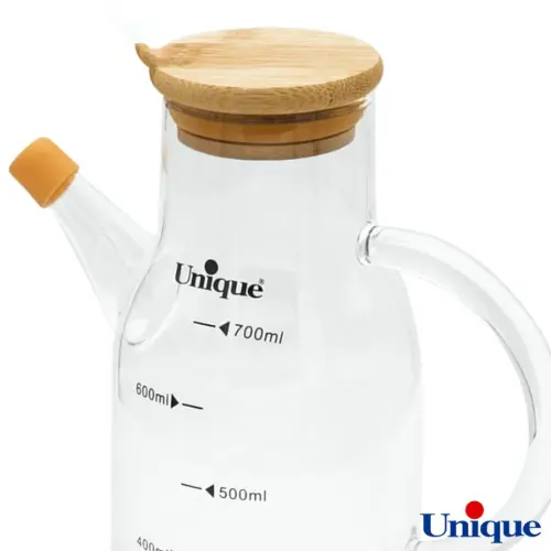 ظرف روغن ریز 700 میلی لیتری یونیک UN-2007 درب بامبو