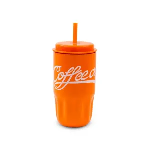 ماگ استیل coffee cup نی دار 500 میلی لیتر