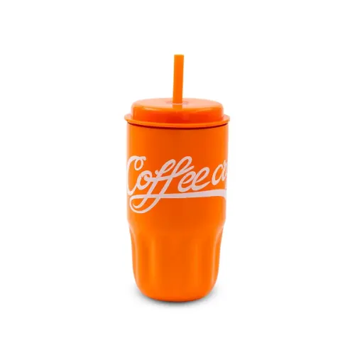 ماگ استیل coffee cup نی دار 500 میلی لیتر