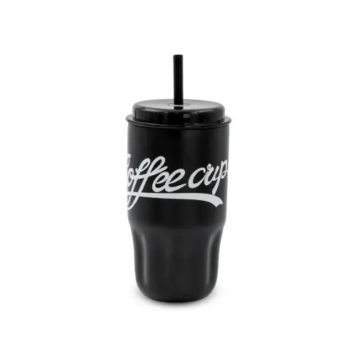 لیوان استیل coffee cup نی دار