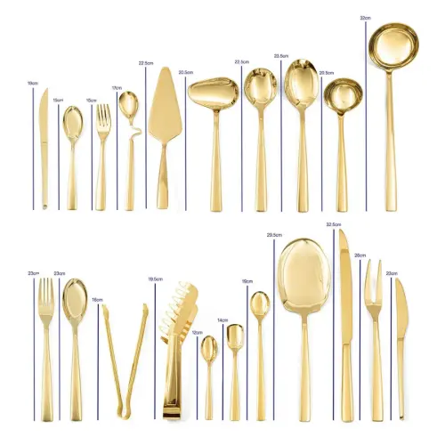سرویس قاشق و چنگال 2FULL GOLDL-M-187