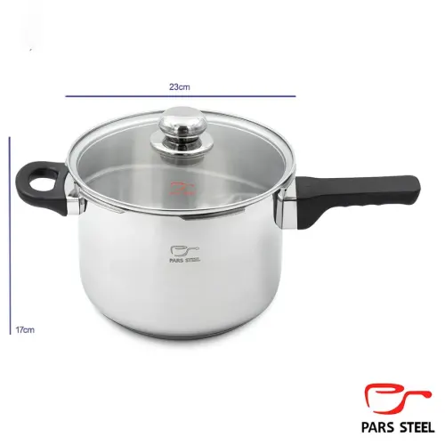 دیگ زودپز کف 3 لایه پارس استیل