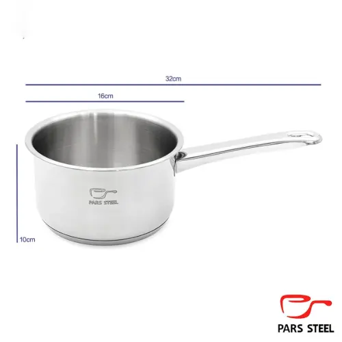 شیرجوش پارس استیل دسته فلزی