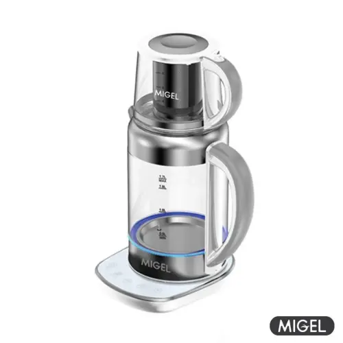 چای ساز بدنه شیشه ای میگل مدل GTS 230 سفید