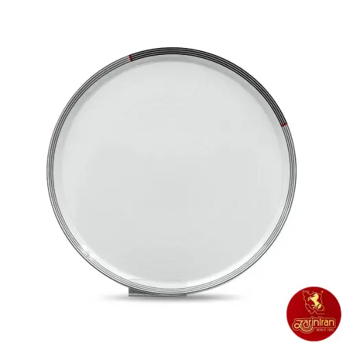 بشقاب تخت چینی زرین Zi فرم اس وگاس قرمز سایز 33