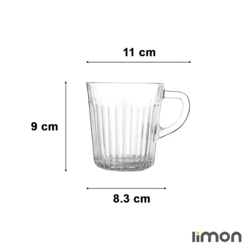 لیوان شیشه ای لیمون