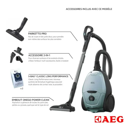 ویژگی های جارو برقی VX82-1-2-ST  برند AEG