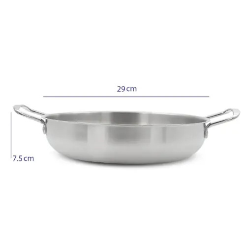 ماهیتابه استیل گود دو دسته سایز 29 S-28P
