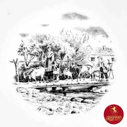 کاسه چینی زرین طرح ویلیج ایتالیا اف