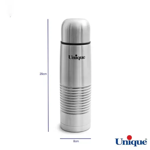 ابعاد فلاسک استیل قلمی 0.8 لیتر یونیک (وارداتی اصل) UNA-1987