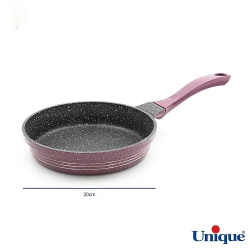 خرید سرویس قابلمه گرانیتی یونیک 16 پارچه بادمجانی کلاسیک UN-7717