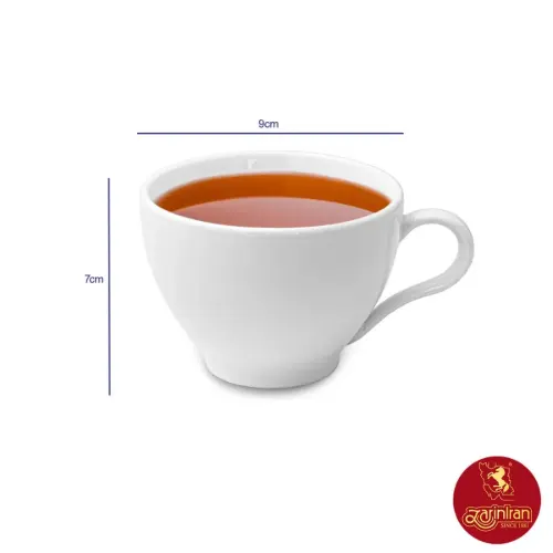 ابعاد فنجان چای چینی زرین مدل آذر