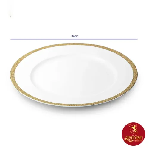 ابعاد دیس گرد چینی زرین ایتالیا اف سه اسلیمی تخت 34