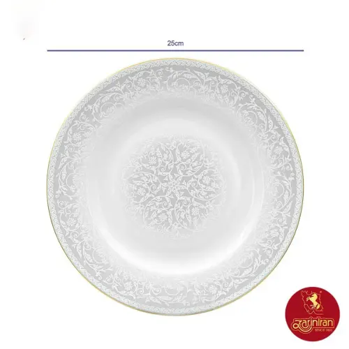 ابعاد سرویس سیلوان 28 پارچه چینی زرین ایتالیا اف 6 نفره