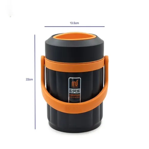 ابعاد لانچ باکس استوانه ای استیل بدنه خط 304 MS765