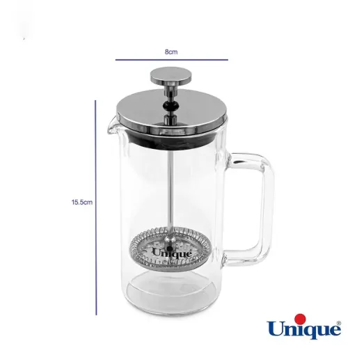ابعاد فرنچ پرس 350 میلی لیتر یونیک مدل UN-3023