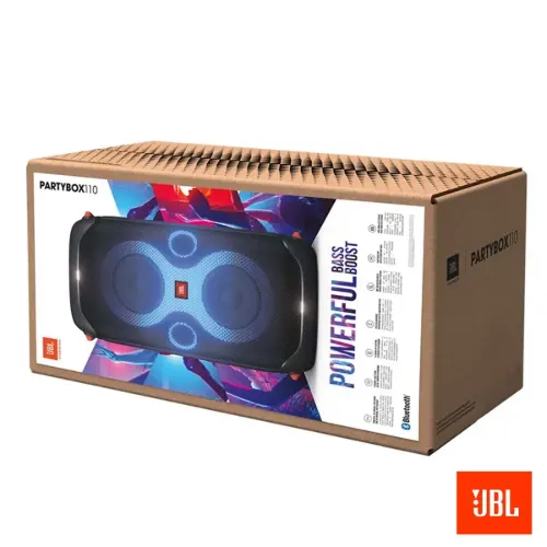 جعبه بسته بندی اسپیکر پرتابل بلوتوث جی بی ال پارتی باکس مدل PartyBox 110