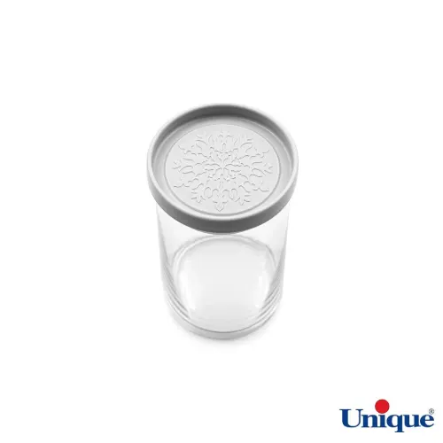 خرید ظرف ادویه شیشه ای درب طوسی 120 یونیک UN-1255
