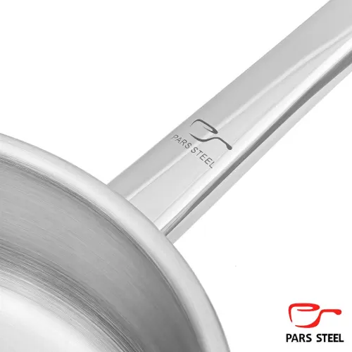 قیمت تابه پارس استیل سایز 24 تک دسته کف سه لایه