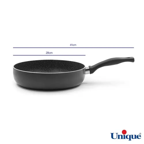 ابعاد تابه تک دسته یونیک گرانیت طوسی تیره UN-8122
