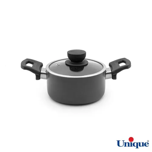قابلمه سایز 14 یونیک کف گرانیت طوسی تیره UN-8102