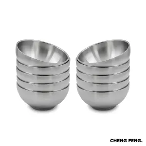 پیاله 10 عددی استیل CHENG FENG سایز 11.5