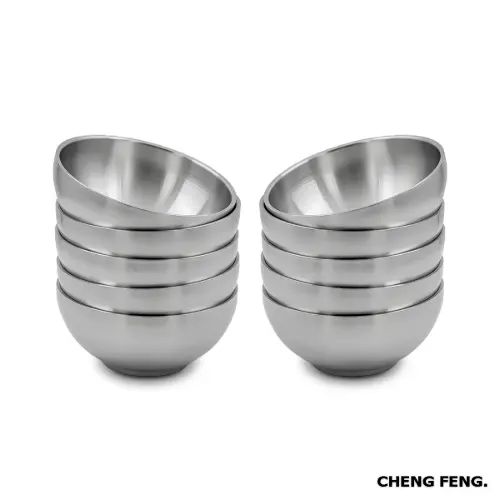 پیاله 10 عددی استیل CHENG FENG سایز 11.5