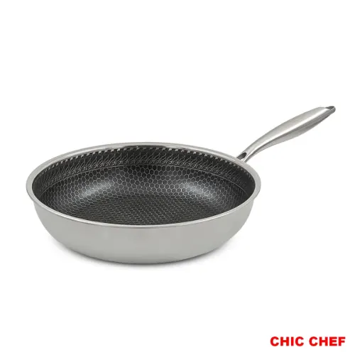 تابه استیل کربنی تک دسته چیک چف مدل CC8161-30
