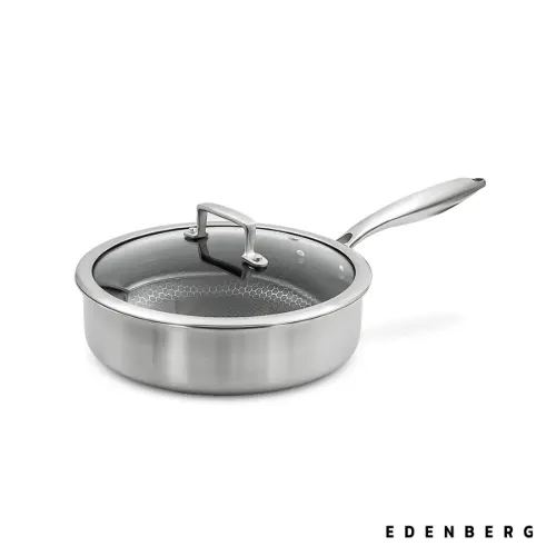 تابه استیل کربنی تک دسته EDENBERG 7531 سایز 24