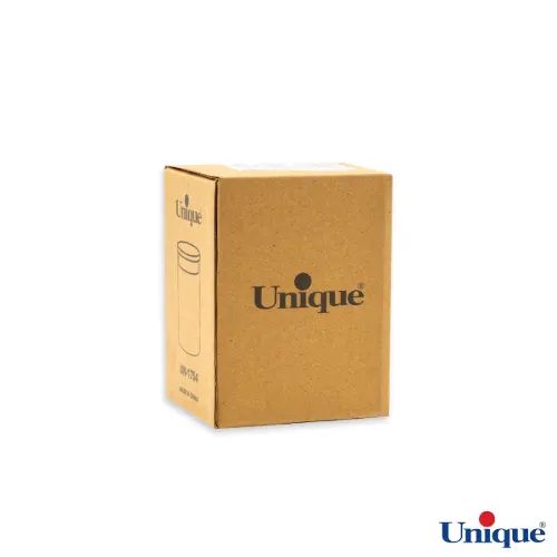 ظرف ادویه شیشه ای یونیک 7.5 سانتی متری درب چوبی UN-1754