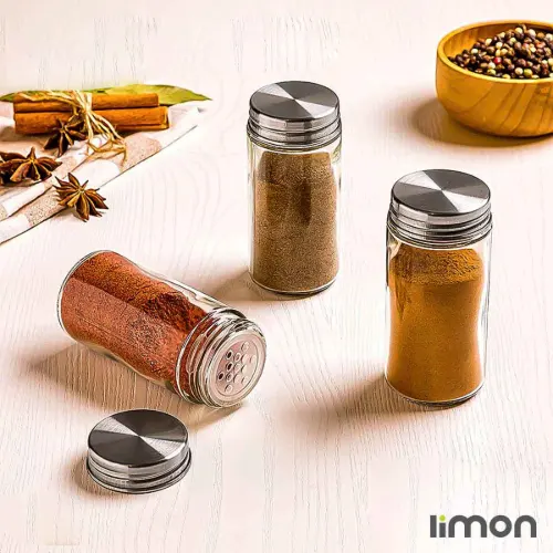 خرید جا ادویه شیشه ای لیمون 2385
