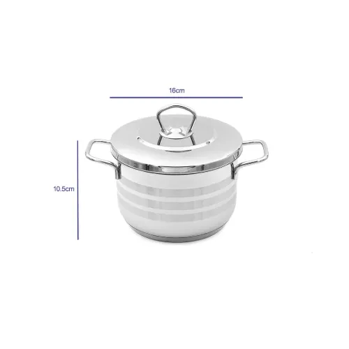 ابعاد قابلمه استیل کارکموس A1916 Pro سایز 16