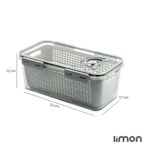 نظم دهنده یخچال مستطیل 3.3 لیتر لیمون