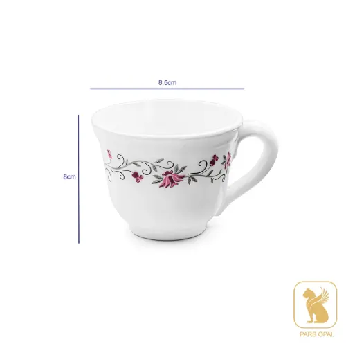 قیمت فنجان 270 پارس اپال طرح لیندا کد 124