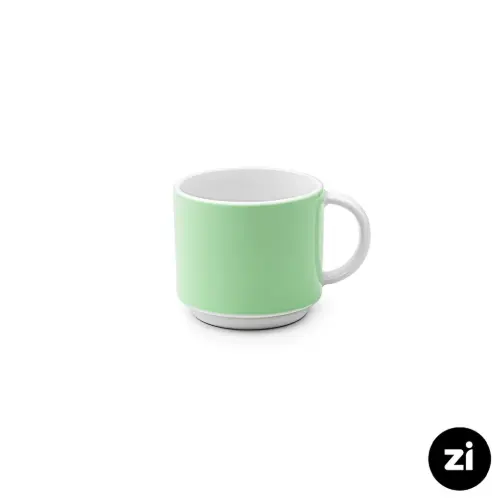 فنجان قهوه خوری چینی زرین Zi فرم اس پاستل سبز