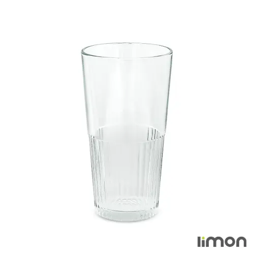 لیوان شیشه ای لیمون شیاردار 500 سی سی 6 عددی 2448